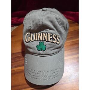 Guinness Official Merchandise Hat Khaki Snapback Baseball Cap - One Size